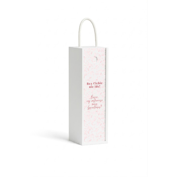 Personalizowana skrzynka drewniana na wino z nadrukiem UV 10x11x35cm