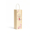 Personalizowana skrzynka drewniana na wino z nadrukiem UV 10x11x35cm