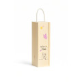 Personalizowana skrzynka drewniana na wino z nadrukiem UV 10x11x35cm