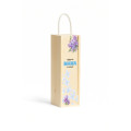 Personalizowana skrzynka drewniana na wino z nadrukiem UV 10x11x35cm