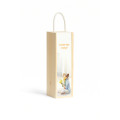 Personalizowana skrzynka drewniana na wino z nadrukiem UV 10x11x35cm