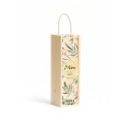 Personalizowana skrzynka drewniana na wino z nadrukiem UV 10x11x35cm