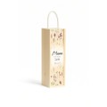 Personalizowana skrzynka drewniana na wino z nadrukiem UV 10x11x35cm