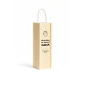 Personalizowana skrzynka drewniana na wino z nadrukiem UV 10x11x35cm
