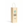 Personalizowana skrzynka drewniana na wino z nadrukiem UV 10x11x35cm