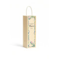 Personalizowana skrzynka drewniana na wino z nadrukiem UV 10x11x35cm