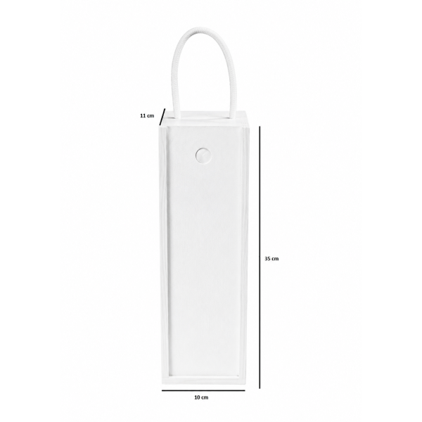 Personalizowana skrzynka drewniana na wino z nadrukiem UV 10x11x35cm
