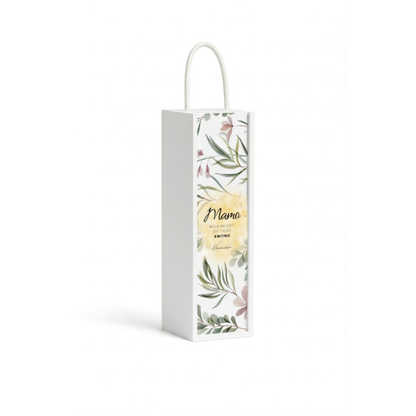 Personalizowana skrzynka drewniana na wino z nadrukiem UV 10x11x35cm