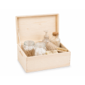 Skrzynka drewniana z deklem 33x25x15,5 cm naturalna – pudełko do przechowywania
