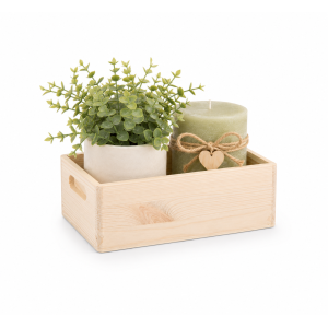 Skrzynka drewniana 21x12x9,5 cm – dekoracyjne pudełko do przechowywania