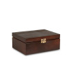 Herbaciarka drewniana 21x16x8,5 cm  Sepia brown