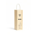 Personalizowana skrzynka drewniana na wino z nadrukiem UV 10x11x35cm