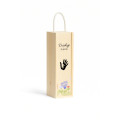 Personalizowana skrzynka drewniana na wino z nadrukiem UV 10x11x35cm