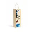 Personalizowana skrzynka drewniana na wino z nadrukiem UV 10x11x35cm