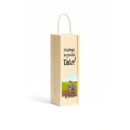 Personalizowana skrzynka drewniana na wino z nadrukiem UV 10x11x35cm