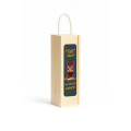 Personalizowana skrzynka drewniana na wino z nadrukiem UV 10x11x35cm