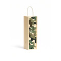 Personalizowana skrzynka drewniana na wino z nadrukiem UV 10x11x35cm