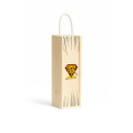 Personalizowana skrzynka drewniana na wino z nadrukiem UV 10x11x35cm