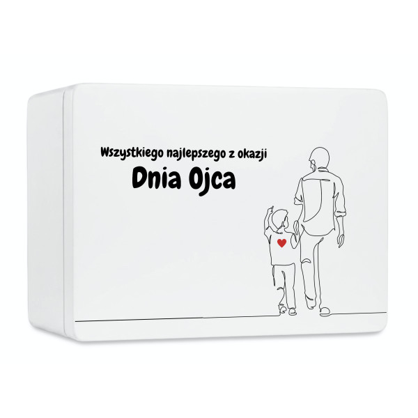Pudełko na Dzień Matki Personalizowane Drewniane Pudełko Prezent dla Taty z Nadrukiem UV