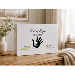 Pudełko na Dzień Ojca Personalizowane Drewniane Pudełko Prezent dla Ojca z Nadrukiem UV