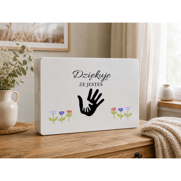 Pudełko na Dzień Ojca Personalizowane Drewniane Pudełko Prezent dla Ojca z Nadrukiem UV
