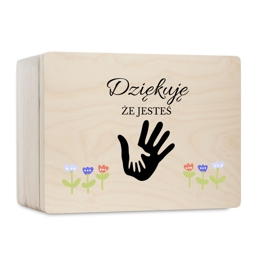 Pudełko na Dzień Ojca Personalizowane Drewniane Pudełko Prezent dla Ojca z Nadrukiem UV