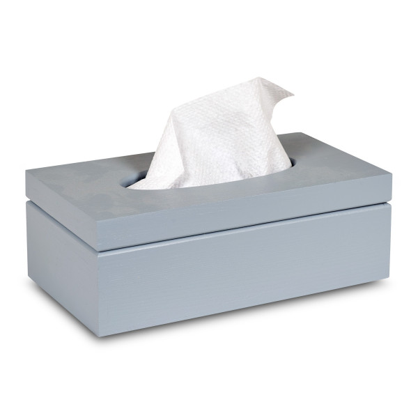 Chustecznik drewniany 25x13x9 cm Silver grey