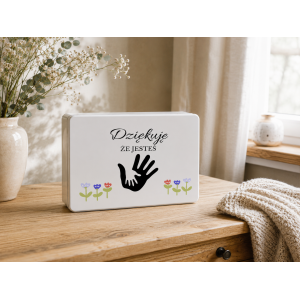 Pudełko na Dzień Ojca Personalizowane Drewniane Pudełko Prezent dla Ojca z Nadrukiem UV
