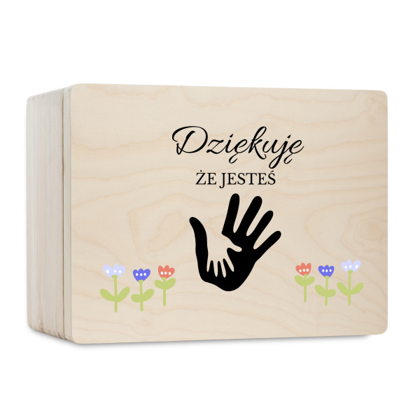 Pudełko na Dzień Ojca Personalizowane Drewniane Pudełko Prezent dla Ojca z Nadrukiem UV