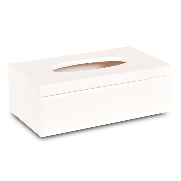 Chustecznik drewniany 25x13x9 cm Signal white