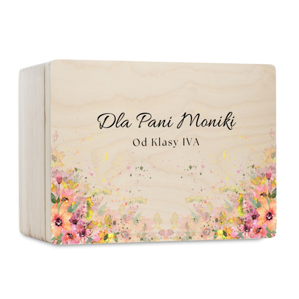 Personalizowane pudełko na Dzień Nauczyciela z nadrukiem UV 30x20x13,5 cm