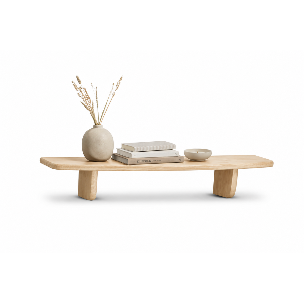 Półka drewniana ścienna 60 cm naturalna – minimalistyczna półka na ścianę