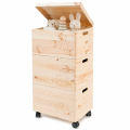 Trio Standard drewniane 39x30x74 cm – stojak z trzema skrzynkami