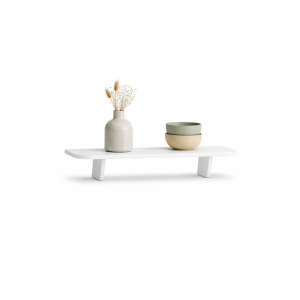 Półka drewniana ścienna 75 cm naturalna – minimalistyczna półka na ścianę