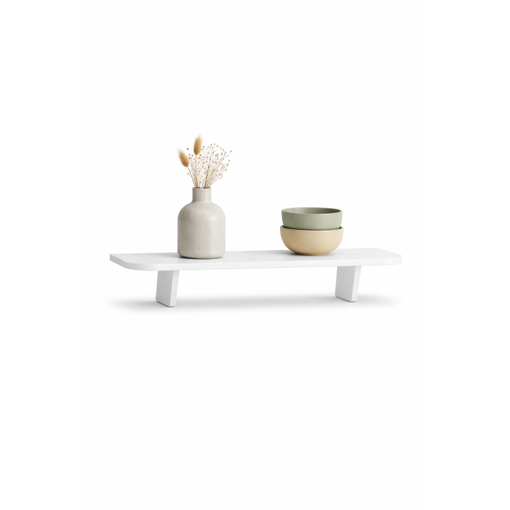 Półka drewniana ścienna 75 cm naturalna – minimalistyczna półka na ścianę