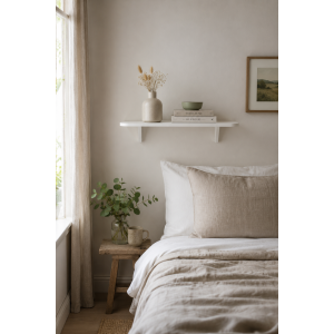 Półka drewniana ścienna 75 cm naturalna – minimalistyczna półka na ścianę