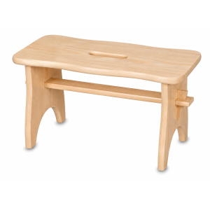 Drewniany stołek w elementach 38x18x21 cm – stołeczek dla dziecka