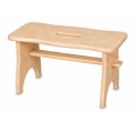 Drewniany stołek w elementach 38x18x21 cm – stołeczek dla dziecka