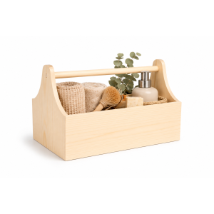 Drewniane nosidełko na narzędzia 34x18x20,5 cm – narzędziownik