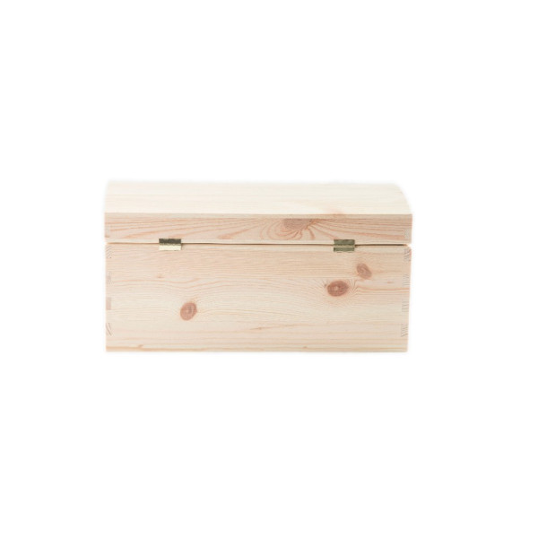 Kuferek drewniany 32x22x16cm cm  Natural wood Kuferek drewniany 32x22x16cm cm  Natural wood