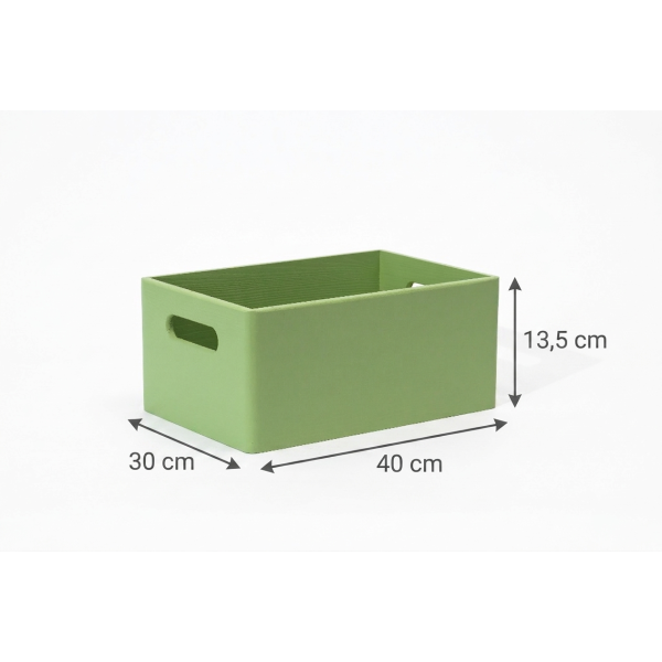Szałwiowa skrzynka drewniana 30x20x13,5 cm z uchwytami – dekoracyjna skrzynka do przechowywania