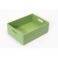 Szałwiowa Drewniana Skrzynka do Przechowywania – Organizer z Uchwytami 40x30x13,5 cm