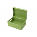 Szałwiowa drewniana skrzynka dekoracyjna 30x20x13,5 cm z uchwytami – do przechowywania