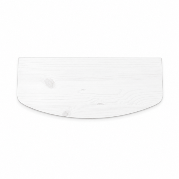 Półka drewniana ścienna 45 cm biała – minimalistyczna półka na ścianę