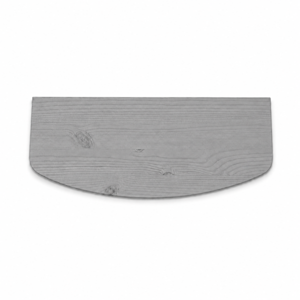 Półka drewniana ścienna 45 cm szara – minimalistyczna półka na ścianę