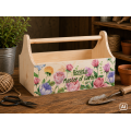 Drewniane nosidełko na narzędzia 34x18x20,5 cm – narzędziownik