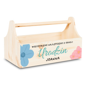 Drewniane nosidełko na narzędzia 34x18x20,5 cm – narzędziownik