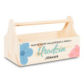 Drewniane nosidełko na narzędzia 34x18x20,5 cm – narzędziownik