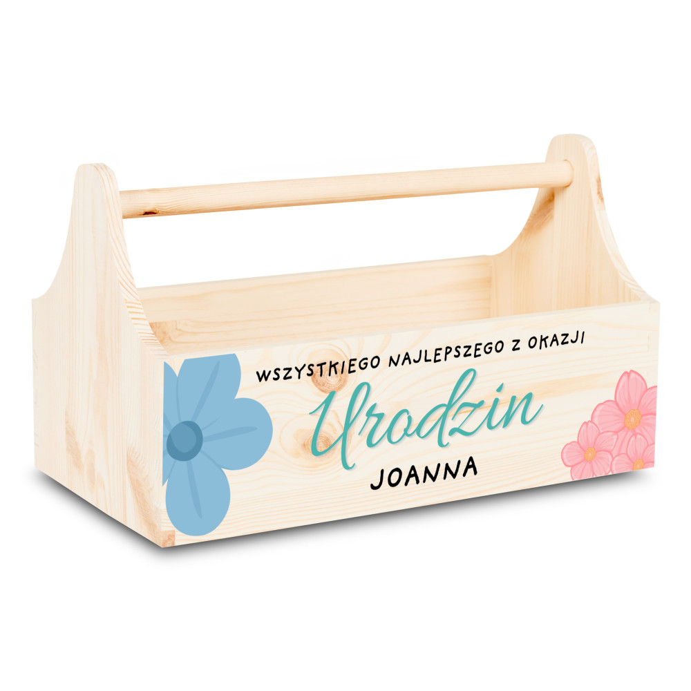 Drewniane nosidełko na narzędzia 34x18x20,5 cm – narzędziownik