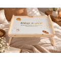 Personalizowana tacka śniadaniowa do łóżka z nadrukiem UV 51x32x24 cm